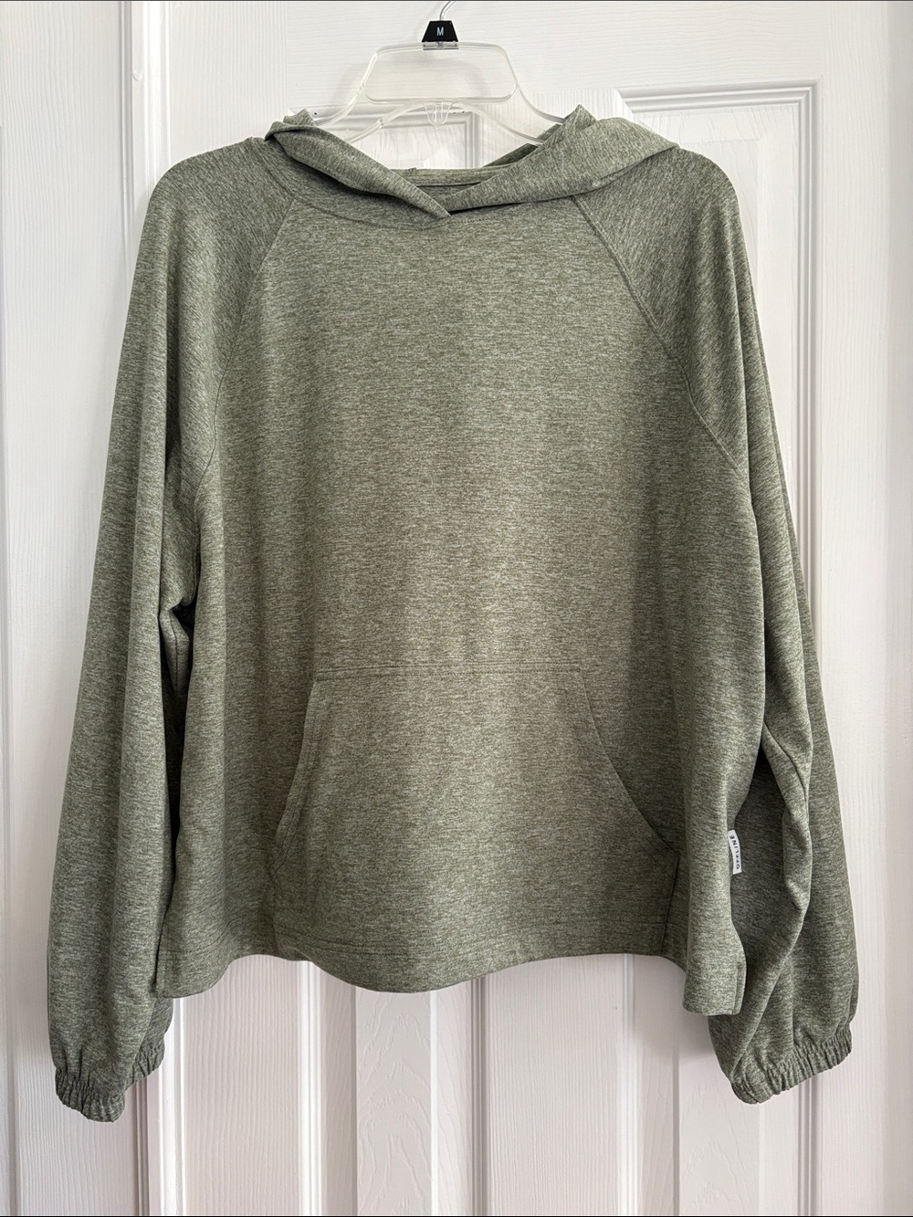 Offline by Aerie Olive Green Boxy soft stretch Pullover Hoodie Women’s Medium